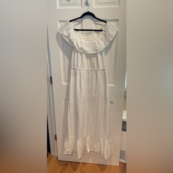 White maxi dress - eyelet- cotton- Style and co size PL - Picture 2 of 5